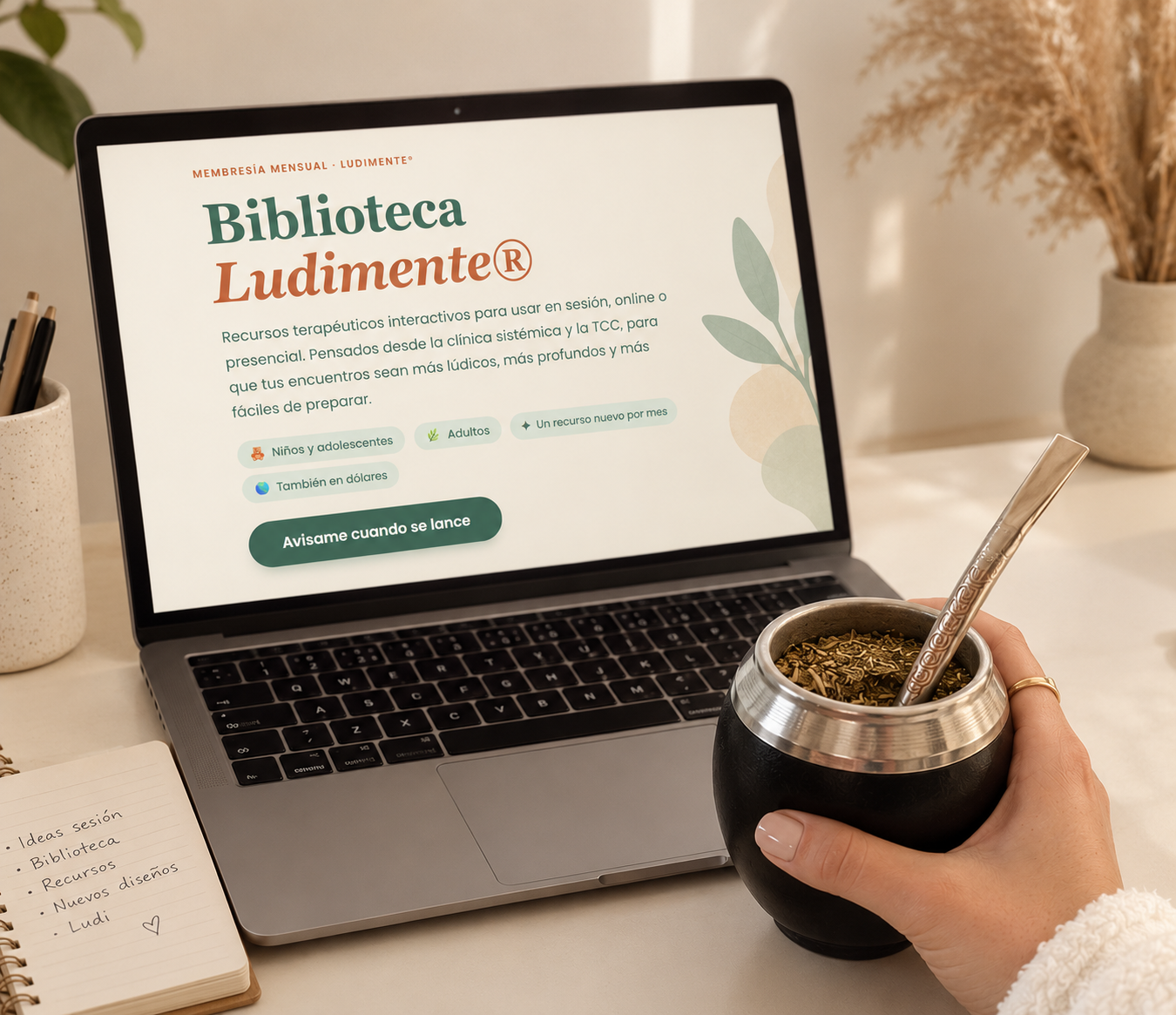 Biblioteca Ludimente en un rincón acogedor